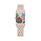 JLC - Reverso One "Hibiscus Rosa" Limited Edition - 40 MM x 20 MM - Rose Gold - Mother-Of-Pearl Dial - Full Diamond-Set Case And Bracelet - Q3292325