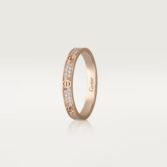 Cartier Love Ring - Rose Gold Small Model - Diamonds - B4218100