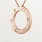 Cartier Love Necklace Diamonds - Rose Gold - B7014700