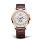 JLC - Master Control Chronograph Calendar - 40 MM - Pink Gold - Silvered-Gray Dial - Brown Leather Strap - Q4132530