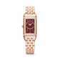 JLC - Reverso One Duetto - 40.1 MM x 20 MM - Pink Gold - Silvered-Gray/Burgundy Dial - Diamond-Set Case - Pink Gold Bracelet - Q334216J