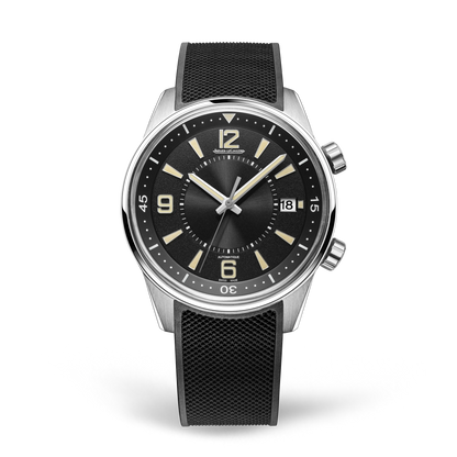 JLC - Polaris Date - 42 MM - Stainless Steel - Black Dial - Black Rubber Strap - Q906867J