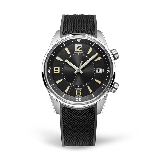 JLC - Polaris Date - 42 MM - Stainless Steel - Black Dial - Black Rubber Strap - Q906867J