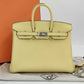 Hermès Birkin 25 - Jaune Poussin - Togo - Palladium Hardware - B25JPTPHW