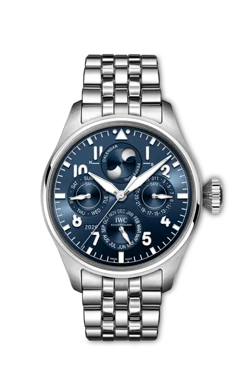 IWC Big Pilot's Watch Perpetual Calendar ProSet Le Petit Prince - Stainless Steel - 42 MM - Blue Dial - IW329601
