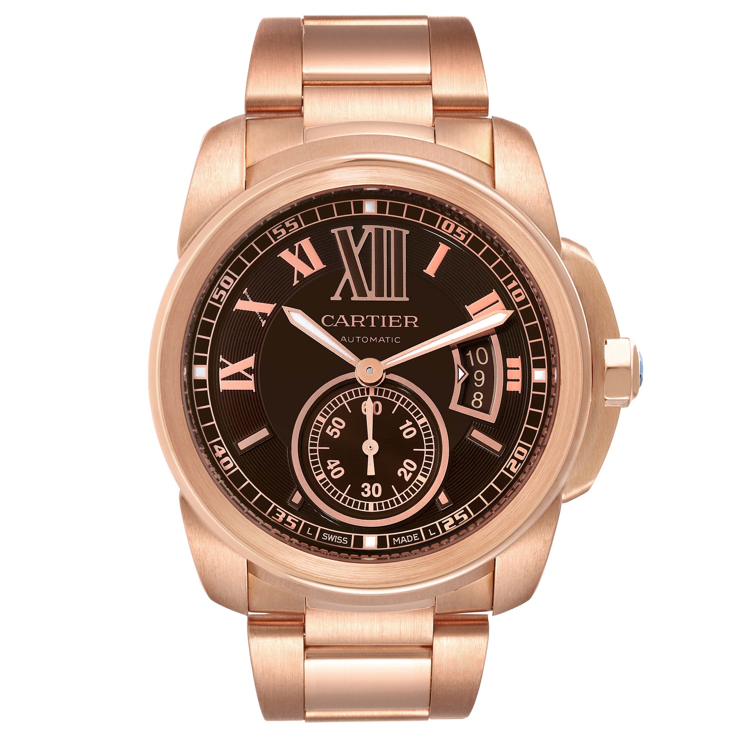 Cartier Calibre de Cartier - Rose Gold - 42 MM - Brown Dial - W7100040