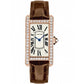Cartier - Tank Americaine - Ladies Watch - 23.0 x 42.0 MM - Rose Gold - Silvered Dial - Diamond Bezel - WB704751