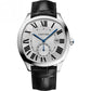 Cartier Drive de Cartier Men's Watch - Stainless Steel - 41 MM - Silver Dial Alligator Leather Strap - WSNM0015