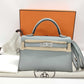 Hermès Kelly Sellier 20 - Blue Glacier Epsom - Palladium Hardware - K20BGEPHW