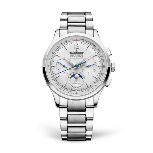 JLC - Master Control Chronograph Calendar - 40 MM - Stainless Steel - Silvered-Gray Dial - Stainless Steel Bracelet - Q4138130
