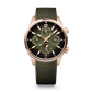 JLC - Polaris Perpetual Calendar - 42 MM - Pink Gold - Shaded Green Dial - Green Rubber Strap - Q908263J