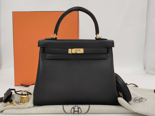 Hermès Kelly 25 - Cheri - Black - Gold Hardware - K25CBGHW