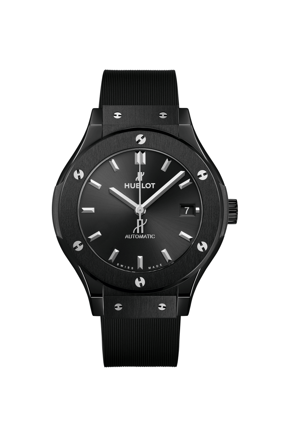 Hublot Classic Fusion Black Magic 38 MM - Black Rubber Strap - Matte Black Dial - 565.CM.1470.RX