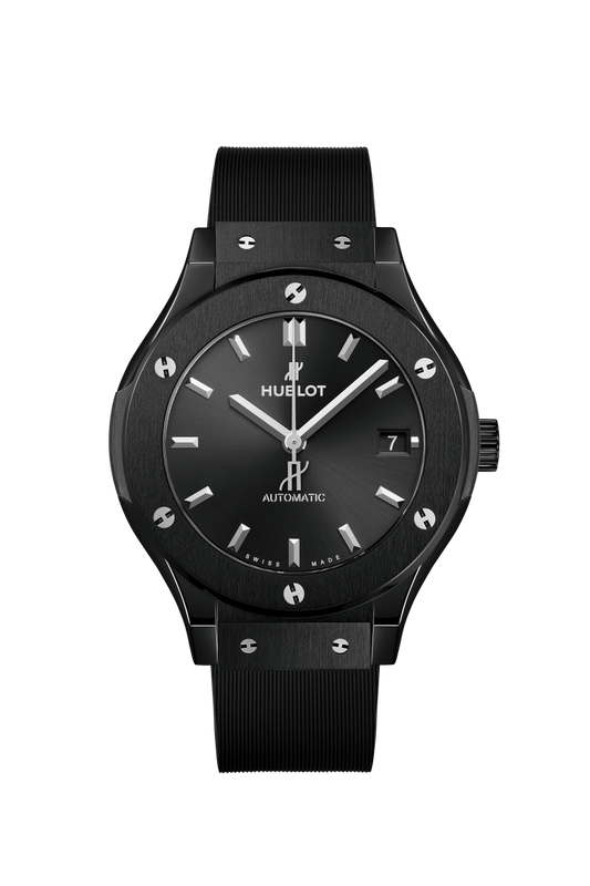 Hublot Classic Fusion Black Magic 38 MM - Black Rubber Strap - Matte Black Dial - 565.CM.1470.RX