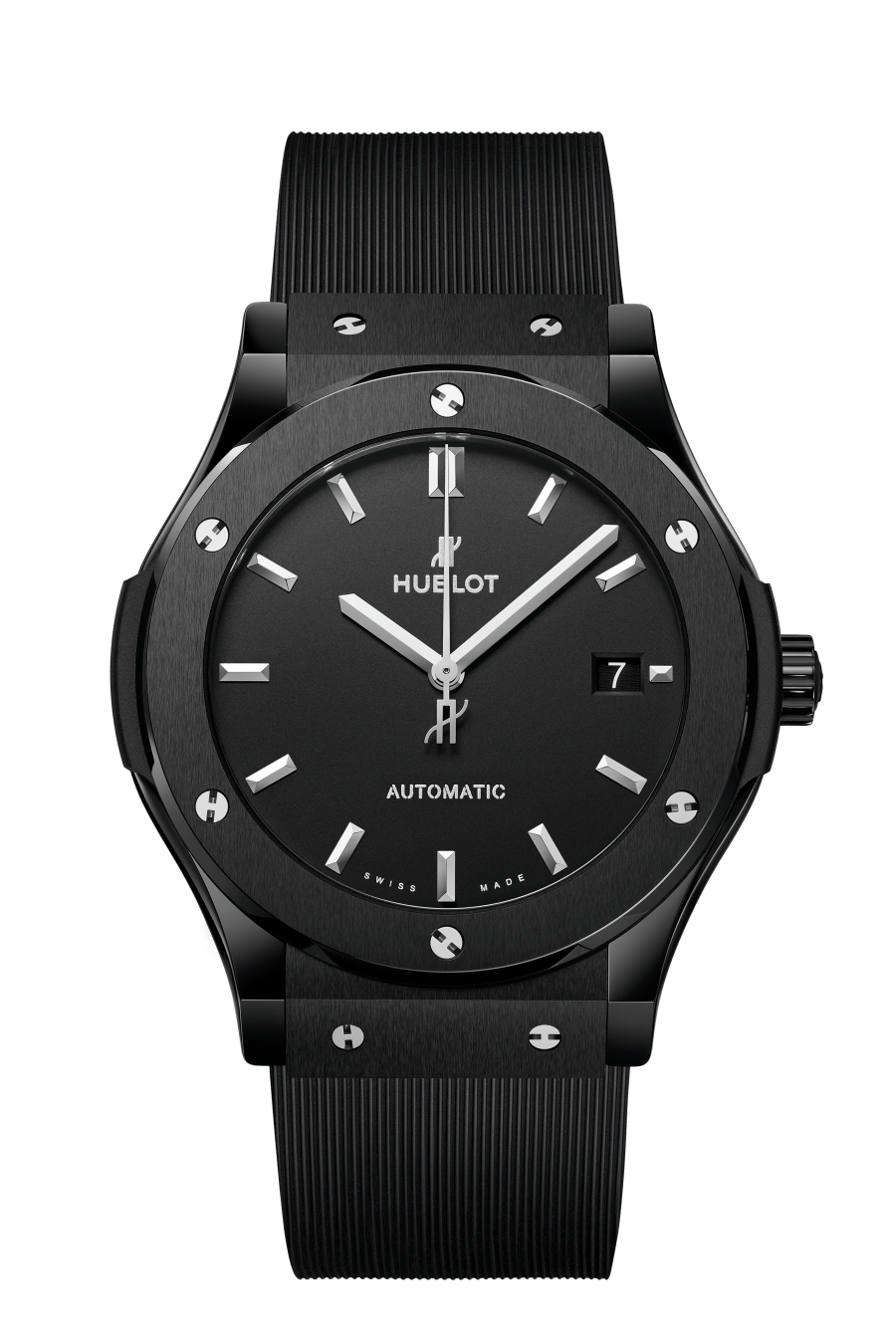 Hublot Classic Fusion Black Magic 45 MM - Black Rubber Strap - Matte Black Dial - 511.CM.1171.RX