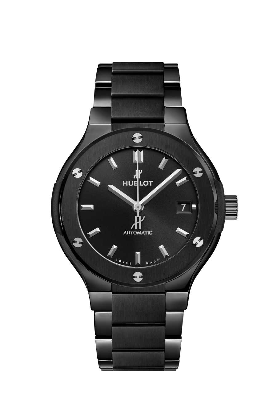 Hublot Classic Fusion Black Magic 38 MM - Black Ceramic Bracelet - Matte Black Dial -  568.CM.1470.CM