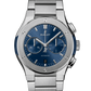 Hublot Classic Fusion Blue Chronograph Titanium 42 MM - Titanium Bracelet - Satin Blue Sunburst Dial - 540.NX.7170.NX