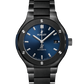 Hublot Classic Fusion Ceramic Blue 38 MM - Black Ceramic Bracelet - Satin Blue Sunburst Dial - 568.CM.7170.CM