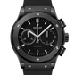 Hublot Classic Fusion Chronograph Black Magic 45 MM - Black Rubber Strap - Matte Black Dial - 521.CM.1171.RX