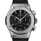 Hublot Classic Fusion Chronograph Titanium 45 MM - Black Rubber and Alligator Strap - Matte Black Dial - 521.NX.1171.LR