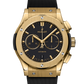 Hublot Classic Fusion Chronograph Yellow Gold 42 MM - Black Rubber Strap - Matte Black Dial - 541.VX.1130.RX