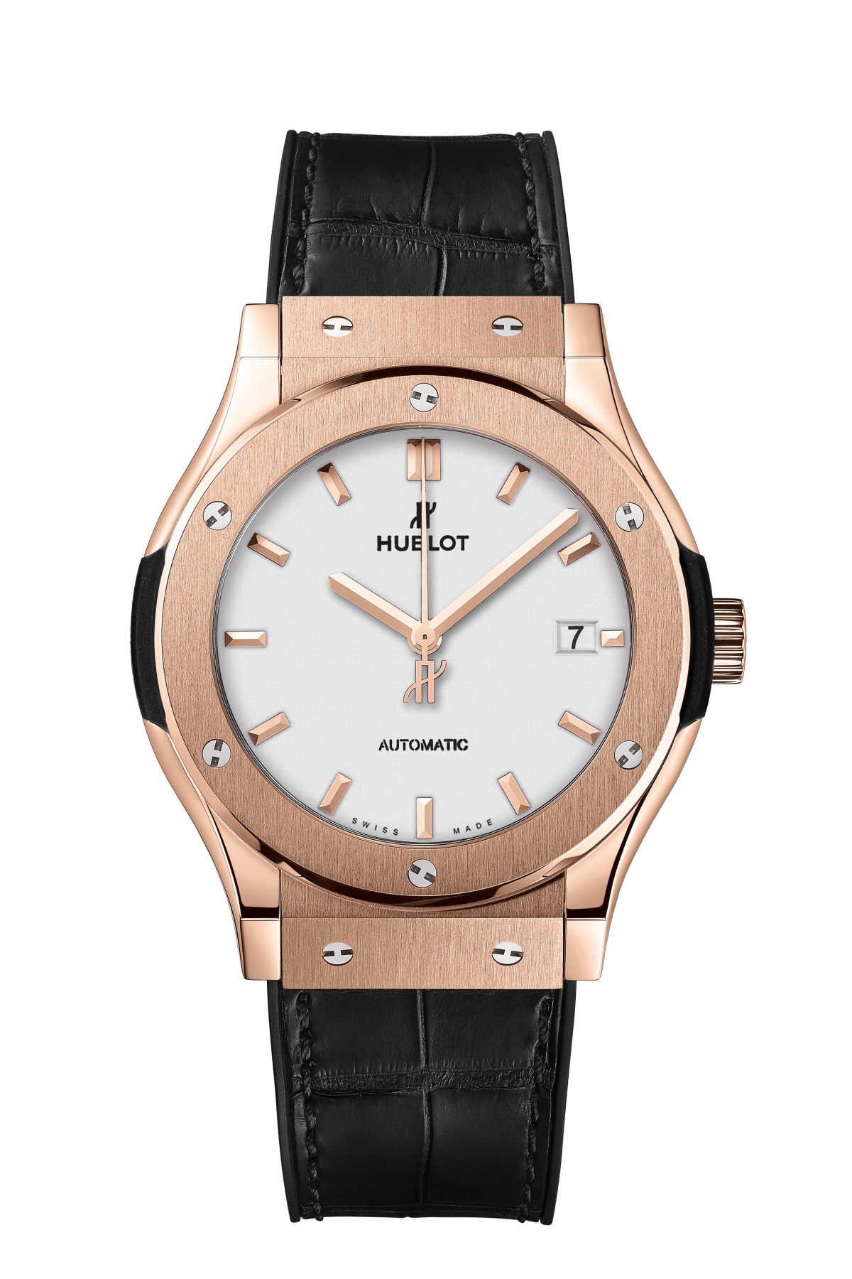 Hublot Classic Fusion King Gold Opalin 42 MM - Black Rubber Strap - Opaline Dial - 542.OX.2611.LR