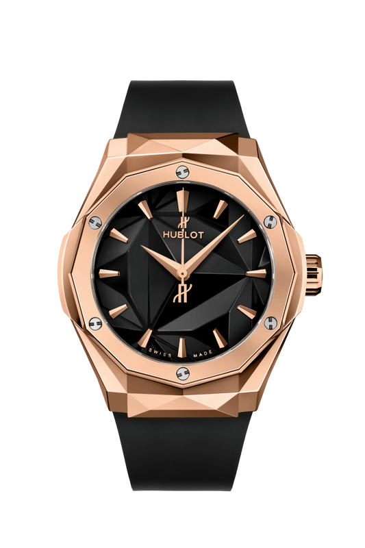 Hublot Classic Fusion Orlinski King Gold 40 MM - Black Rubber Strap - Polished Black Dial - 550.OS.1800.RX.ORL19