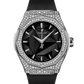 Hublot Classic Fusion Orlinski Titanium Pave 40 MM - Black Rubber Strap - Diamond Bezel -Polished Black Dial - 550.NS.1800.RX.1604.ORL19