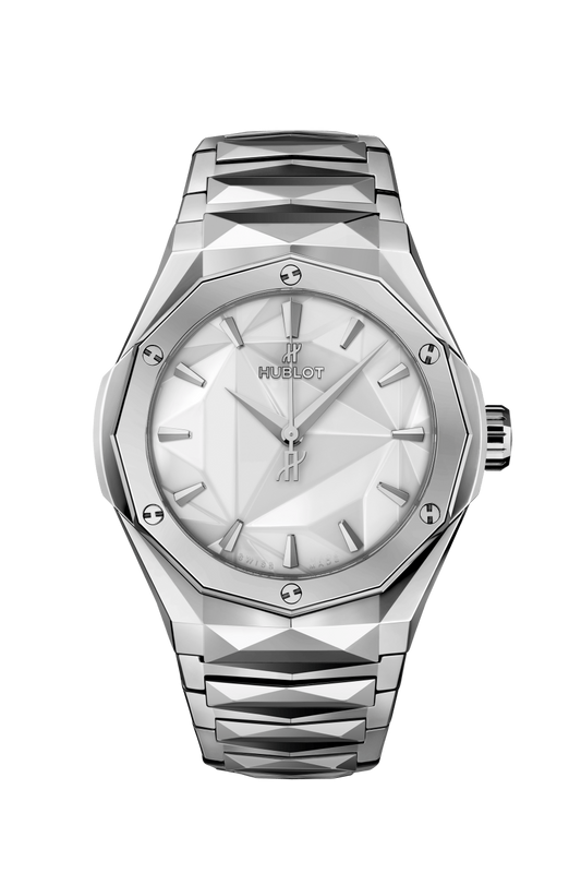 Hublot Classic Fusion Orlinski Titanium White 40 MM - Titanium Bracelet - Polished White Dial - 550.NS.2200.NS.ORL22