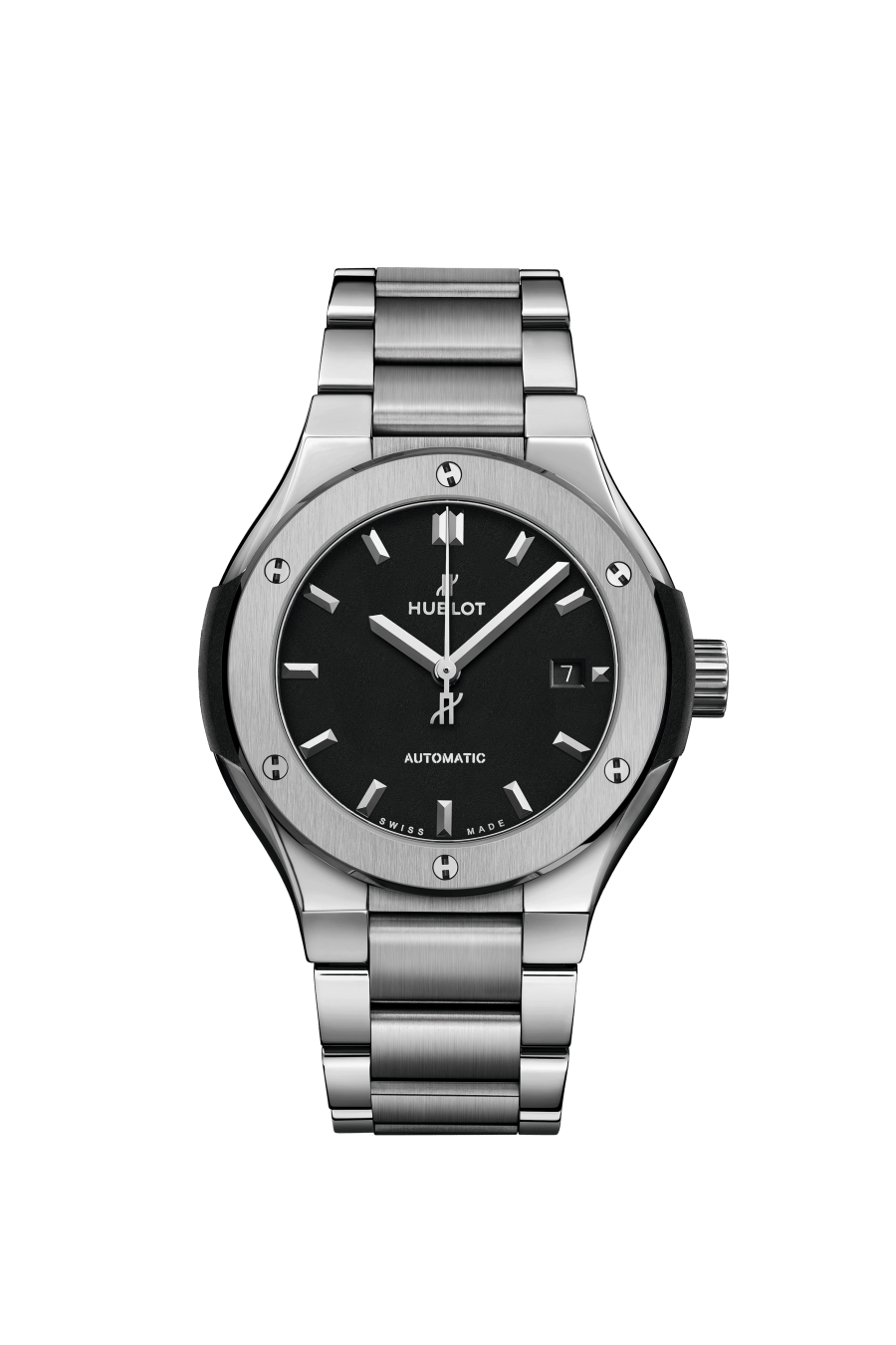 Hublot Classic Fusion Titanium 33 MM - Titanium Bracelet - Matte Black Dial - 568.NX.1470.NX