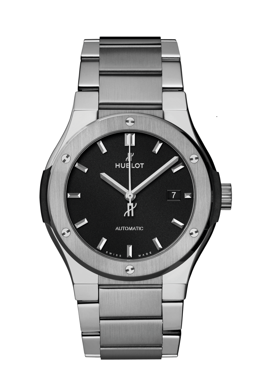 Hublot Classic Fusion Titanium 42 MM - Titanium Bracelet - Matte Black Dial - 548.NX.1170.NX