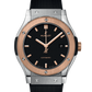 Hublot Classic Fusion Titanium King Gold 42 MM - Black Rubber Strap - Rose Gold Bezel - Black Dial - 542.NO.1181.RX