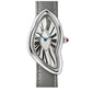 Cartier Crash Bond Street Exclusive Edition - Platinum - 38 MM x 25 MM - Gray Leather Strap - Silver Dial - WGCH0050