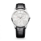 JLC - Master Ultra Thin Power Reserve - 39 MM - Stainless Steel - Silvered-Gray Dial - Black Leather Strap - Q1378421