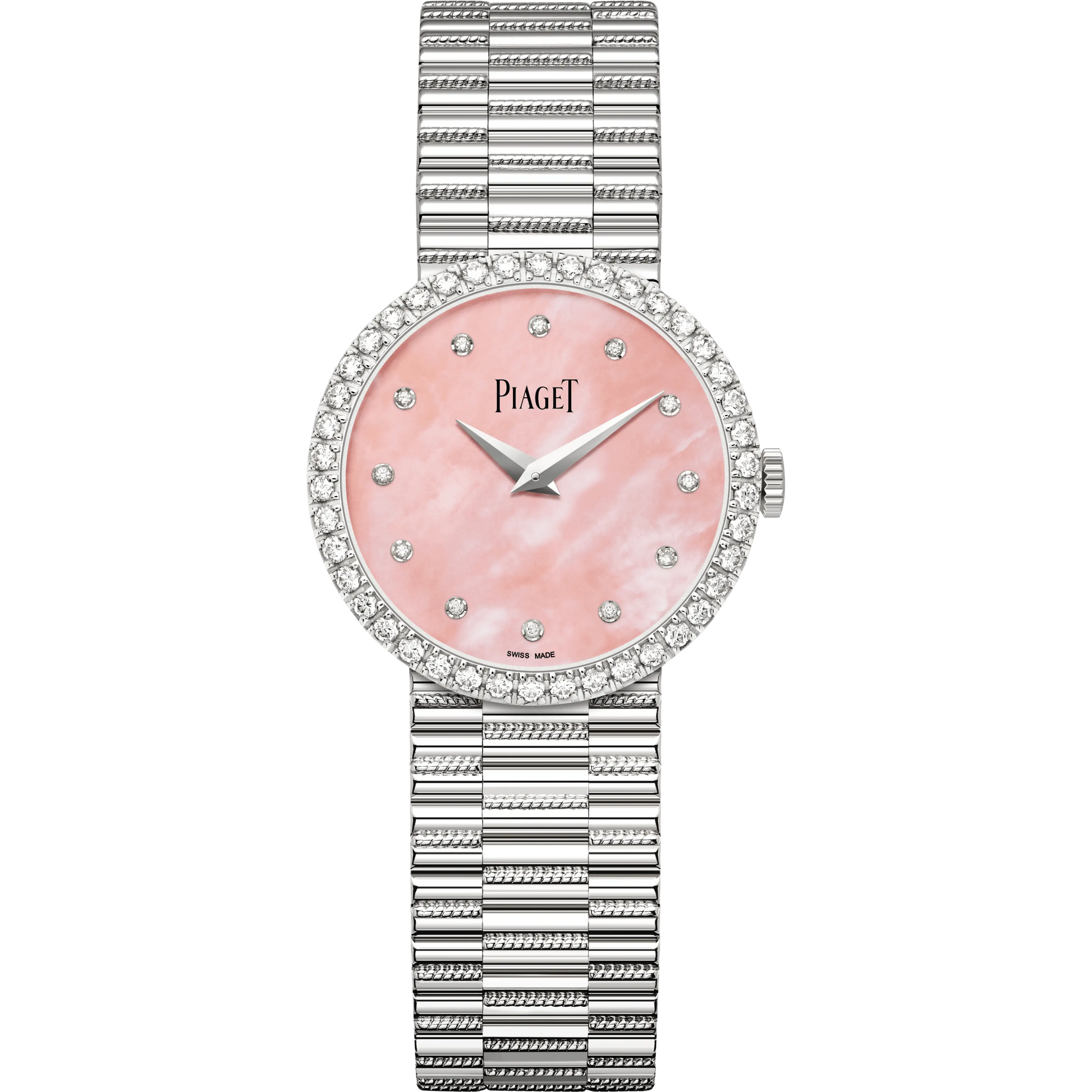 Piaget Altiplano - White Gold 26 MM - White Gold Bracelet - Diamond Bezel - Pink Diamond Dial - G0A44070