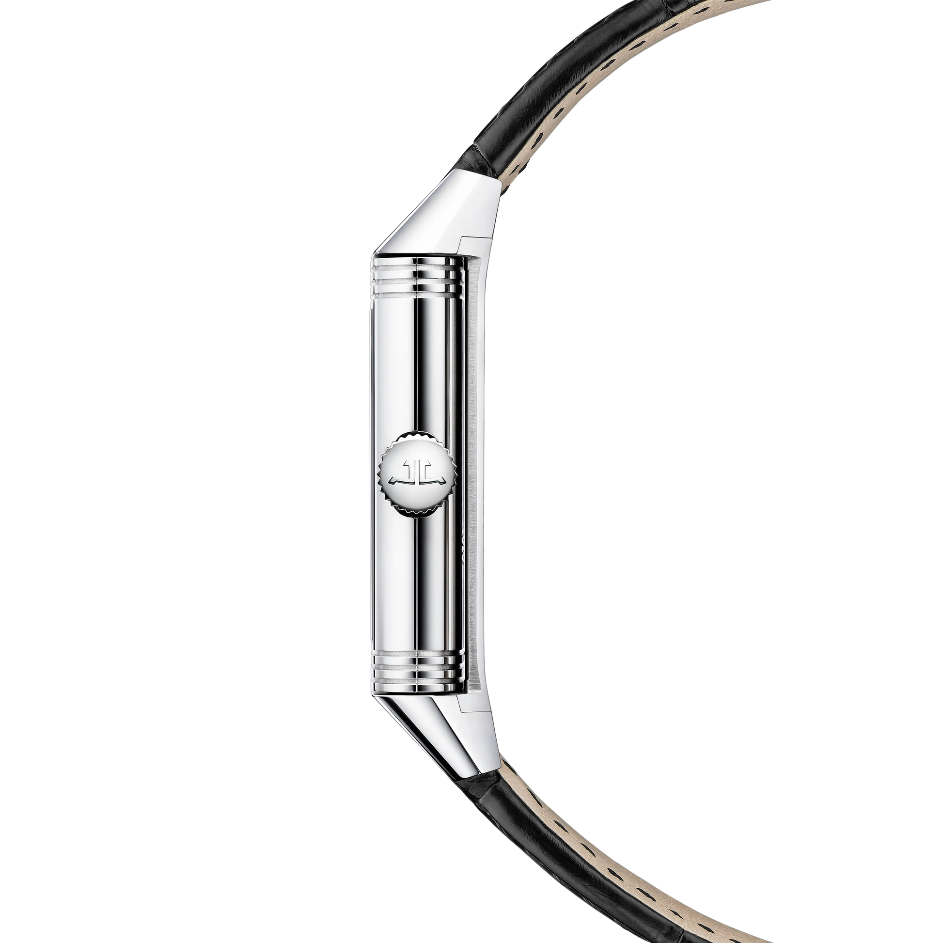 JLC - Reverso Tribute Saam Comes To Alburz - Limited Edition - 45.6 MM x 27.4 MM - White Gold - Green Guilloché Enamel Dial - Black Leather Strap - Q39334S3