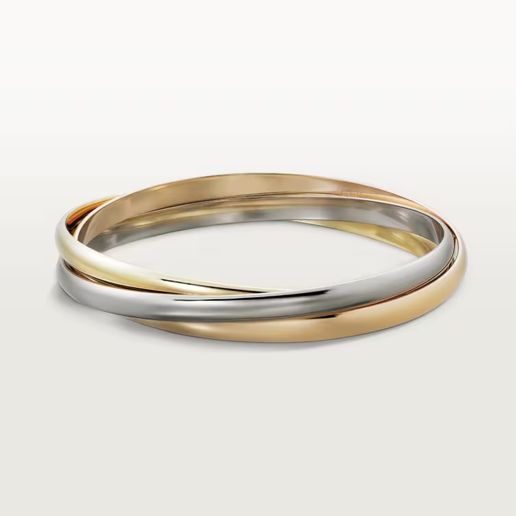 Cartier Trinity Bracelet - White Gold Rose Gold and Yellow Gold Classic Model - B6013302