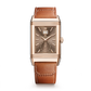 JLC - Reverso Tribute Geographic - Limited Edition - 49.4 MM x 29.9 MM - Pink Gold - Toffee Brown Dial - Brown Leather Strap - Q714256J