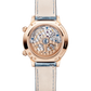 JLC - Rendez-Vous Jewellery Moon - 36 MM - Pink Gold - Blue 'Serenity' Asymmetrical Dial - Diamond Bezel - Blue Leather Strap - Q3522480
