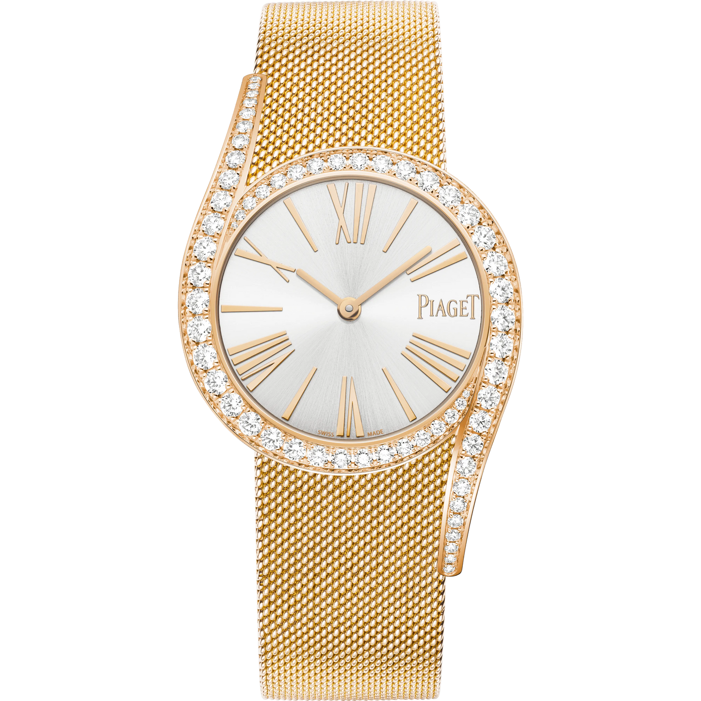 Piaget Limelight Gala - Rose Gold 32 MM - Rose Gold Bracelet - Diamond Bezel - Silver Dial - G0A48213