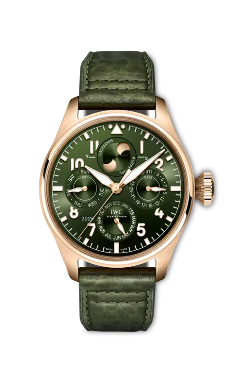IWC Big Pilot's Watch Perpetual Calendar ProSet - 5N Gold - 42 MM - Green Dial - IW329602