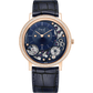 Piaget Altiplano - Rose Gold 41 MM - Blue Leather Strap - Diamond Bezel - Skeleton Dial - G0A47124