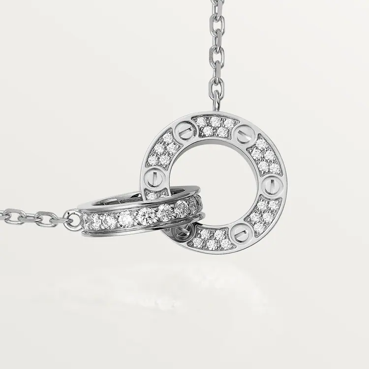 Cartier Love Necklace Diamond Paved- White Gold - B7216300