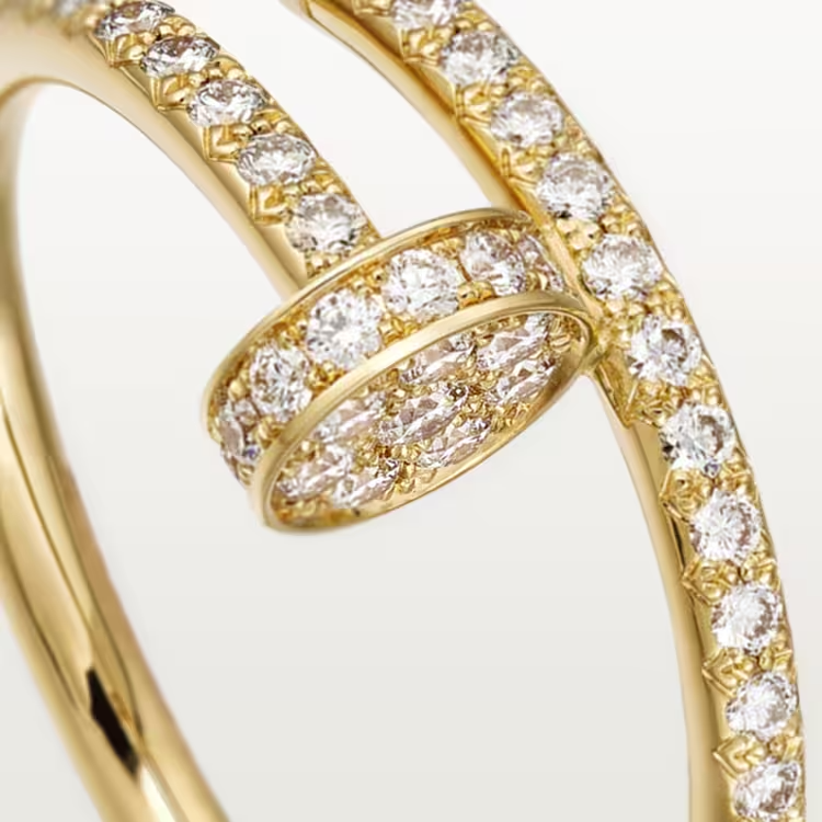 Cartier Just Un Clou Ring - Yellow Gold - Diamonds - B4231500