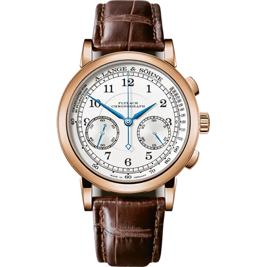 A.Lange & Söhne - 1815 Chronograph - 39.5 MM - Rose Gold - White Dial - 414.032  nyc watcher nyc watches