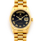 Rolex Day-Date - 36 MM - Yellow Gold - Black Roman Dial - 18238 bkr  nyc watcher nyc watches