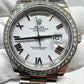 Rolex Presidential White Gold Day-Date 40MM - President Bracelet - Diamond Bezel - White Bevelled Roman Dial - 228349RBR wrp