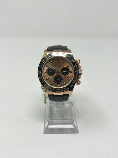 Rolex Everose Gold Daytona Watch - 40 MM - Oysterflex Strap - Pink Dial - 116515LN-0013