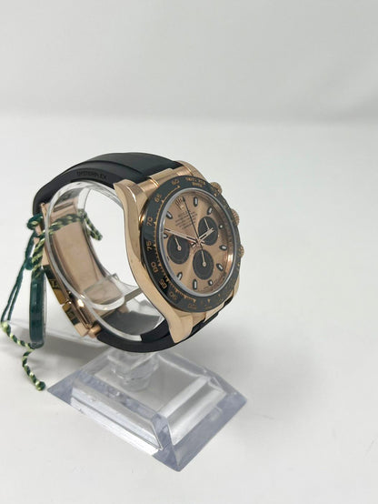 Rolex Everose Gold Daytona Watch - 40 MM - Oysterflex Strap - Pink Dial - 116515LN-0013