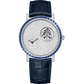 Piaget Altiplano - White Gold 41 MM - Blue Leather Strap - Diamond Bezel - Diamond Dial - G0A47033